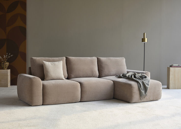 Canapé d'angle convertible - Norum Chunky Arms...
