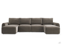 Canapé lit en U Accoudoirs Curve L 370 Norum U Curve Innovation Living