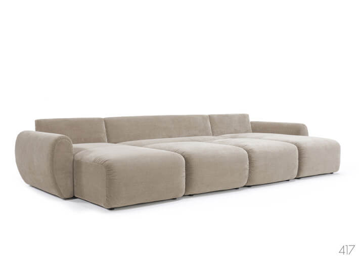 Canapé lit en U Accoudoirs Curve L 370 Norum U...