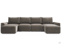 Canapé lit en U Accoudoir large L382 Norum U Chunky Innovation Living