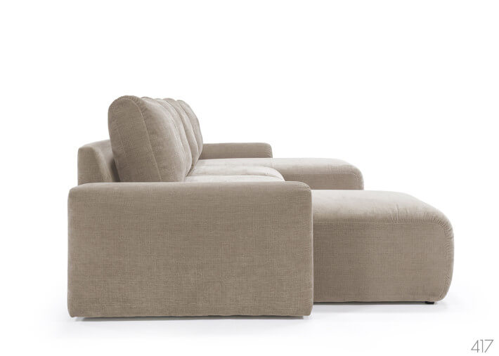 Canapé lit en U Accoudoir large L382 Norum U...