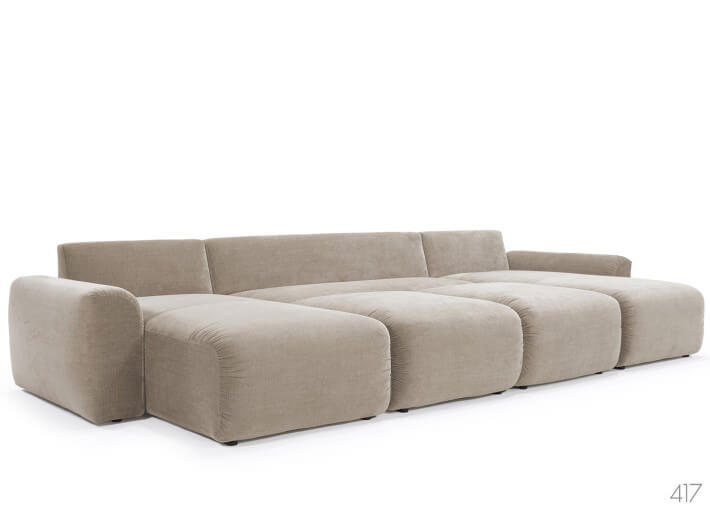 Canapé lit en U Accoudoir large L382 Norum U...
