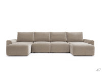 Canapé lit en U Accoudoir large L382 Norum U Chunky Innovation Living