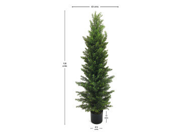 Cyprès artificiel extérieur 120 cm plante élégante... 2