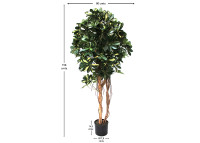 Schefflera artificiel 150 cm plante verte élégante intemporelle Sinder