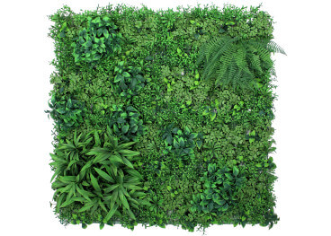 Panneau 100x100 cm pour mur végétal tropical artificiel -...