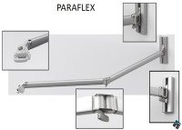 Parasol carré à fixation murale bras flexible - Paraflex par Umbrosa