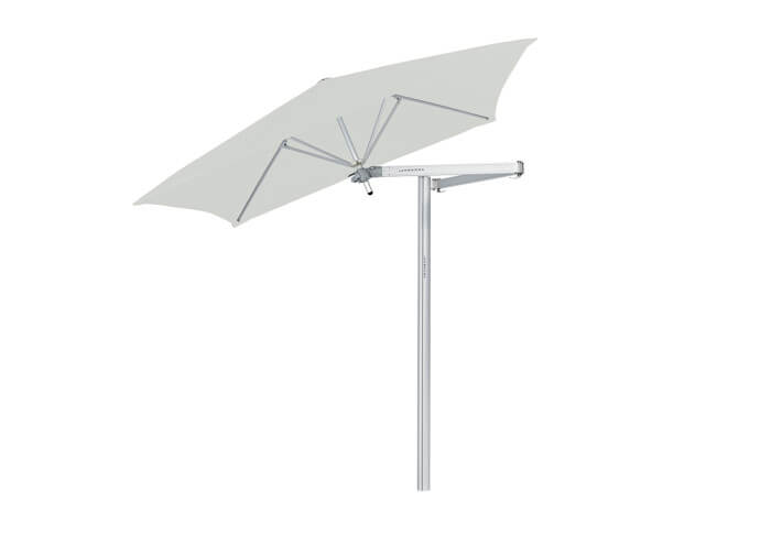 Parasol déporté carré avec bras flexible -...