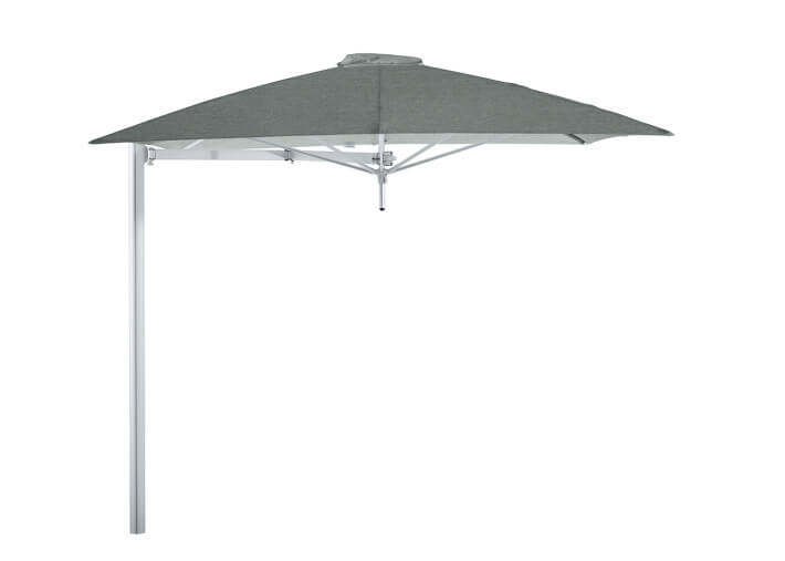 Parasol déporté carré avec bras flexible -...