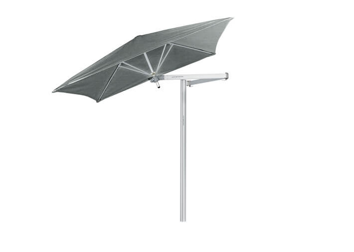 Parasol déporté carré avec bras flexible -...