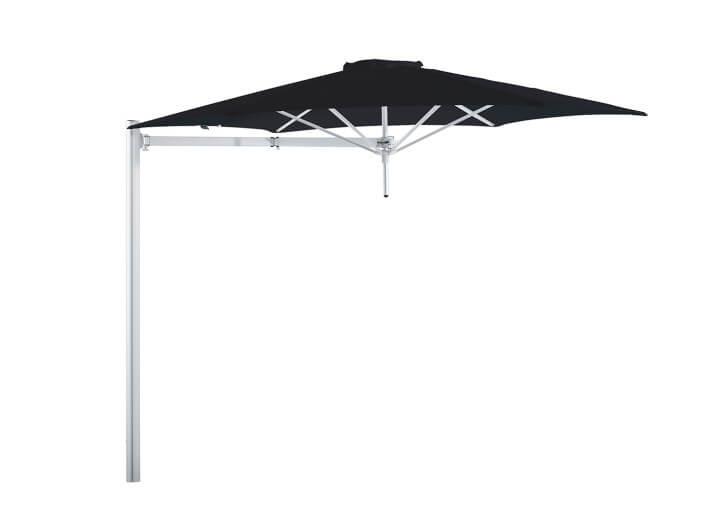 Parasol déporté carré avec bras flexible -...