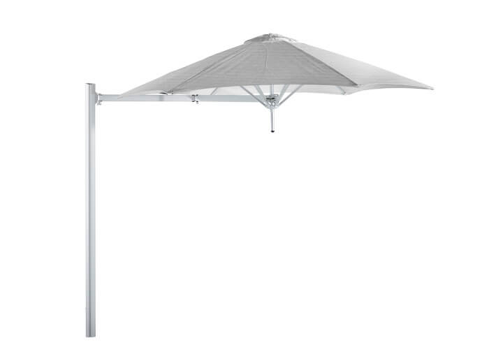 Parasol déporté carré avec bras flexible -...