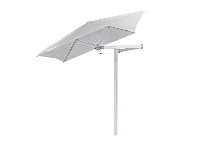 Parasol déporté carré avec bras flexible -...