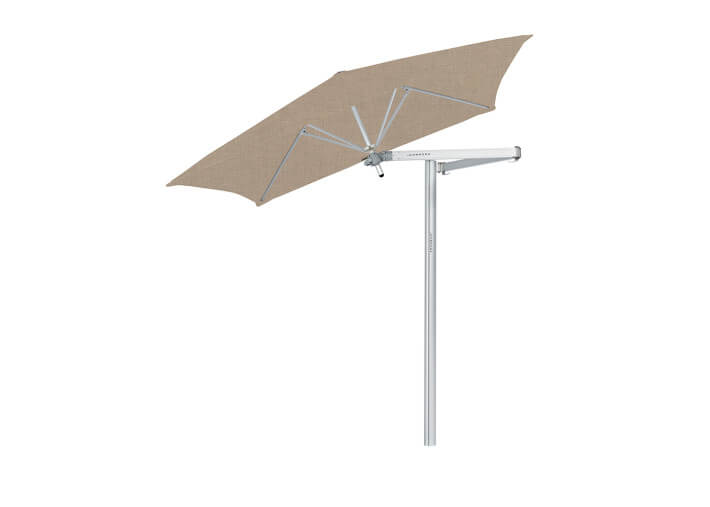 Parasol déporté carré avec bras flexible -...