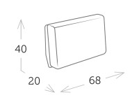 Canape de jardin 2-3 places en aluminium et teck - cesano garden art