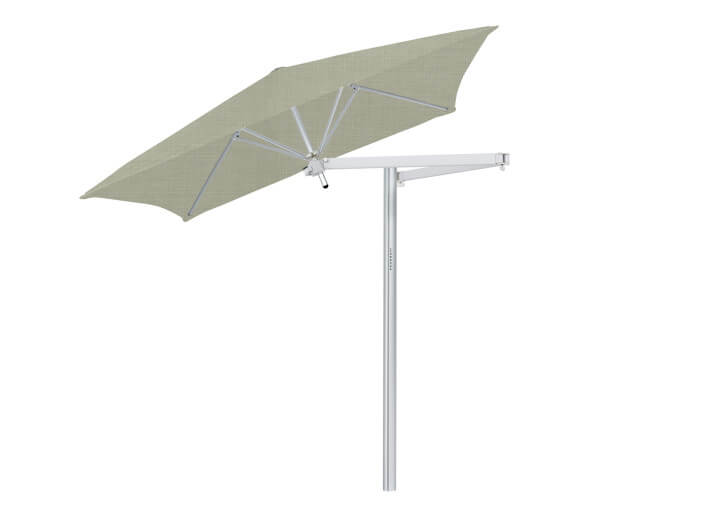 Parasol déporté carré avec bras flexible -...