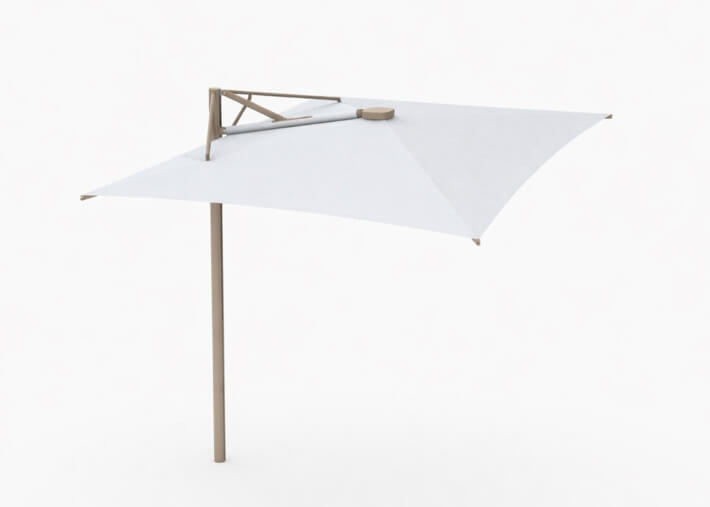 Parasol déporté rectangulaire 14 coloris...