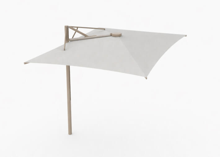 Parasol déporté rectangulaire 14 coloris...