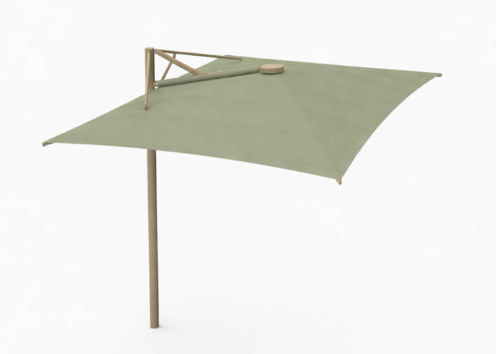 Parasol déporté rectangulaire 14 coloris...