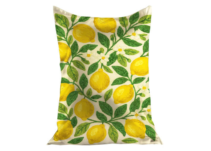 Pouf flottant xl citron 130x160 pour piscine ou...
