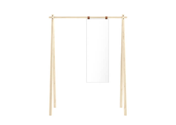 Penderie avec miroir design 2 coloris hongi par...