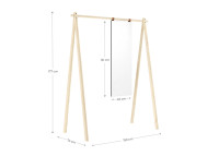 Penderie avec miroir design 2 coloris hongi par Karup