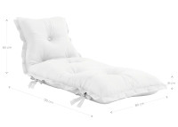 Matelas de sol d'extérieur blanc beige ou gris Sit & Sleep Out par Karup