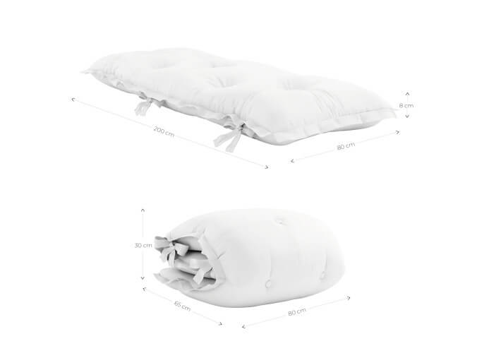 Matelas de sol d'extérieur blanc beige ou gris...