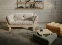 Table ultra basse en bois de pin Dock Side par Karup