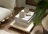 Table ultra basse en bois de pin Dock Side par Karup