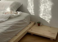 Table ultra basse en bois de pin Dock Side par Karup