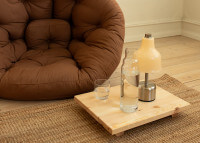 Table ultra basse en bois de pin Dock Side par Karup