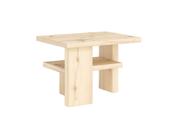Table d'appoint en bois de pin 2 coloris Japan...