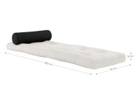 Matelas de sol d'intérieur - lit d'appoint 13 coloris Wrap par Karup
