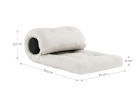 Matelas de sol d'intérieur - lit d'appoint 13 coloris Wrap par Karup