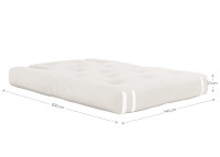 Canapé-lit 140x200 confortable et gain de place 13 coloris Hippo Karup