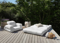 Fauteuil de jardin convertible en matelas 90x200 - 3 coloris Hippo par Karup