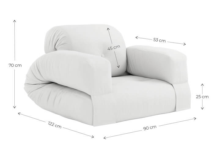 Fauteuil de jardin convertible en matelas...