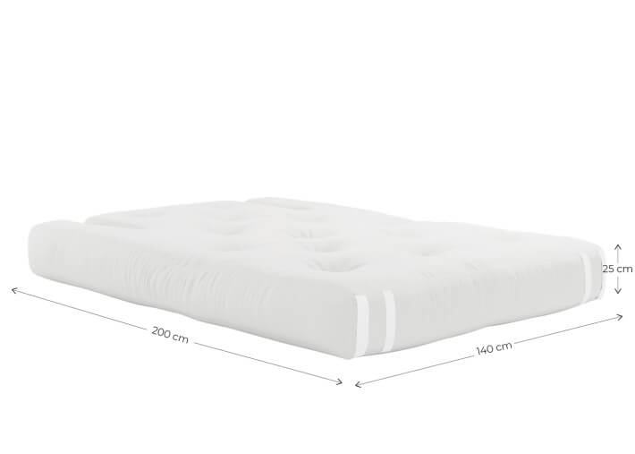 Canapé de jardin convertible en matelas 140x200...