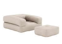 Fauteuil convertible en couchage 90x190 - 13 coloris Cube par Karup