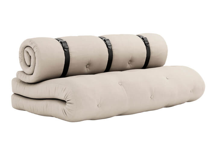 Canapé futon convertible 13 coloris Buckle-up...