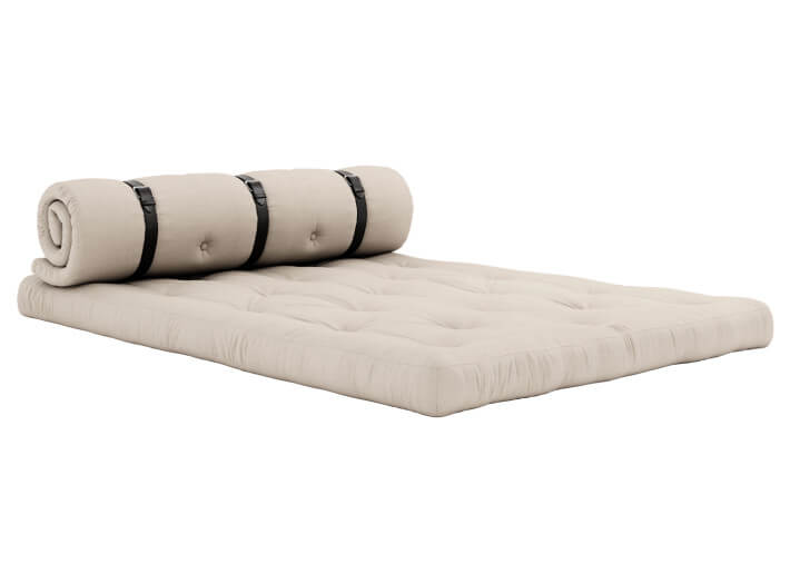 Canapé futon convertible 13 coloris Buckle-up...