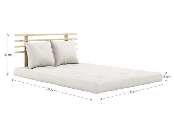Canapé futon convertible 13 coloris Shin Sano...