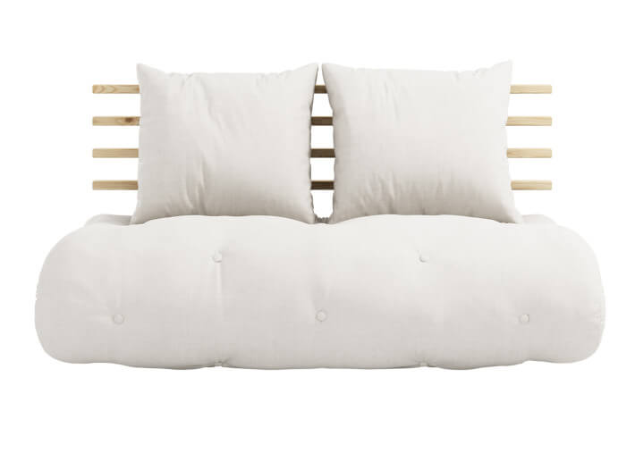 Canapé futon convertible 13 coloris Shin Sano...