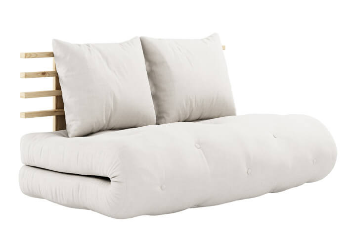 Canapé futon convertible 13 coloris Shin Sano...