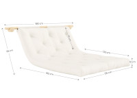 Canapé convertible en couchage 135x200 gain de place - Hooked Karup