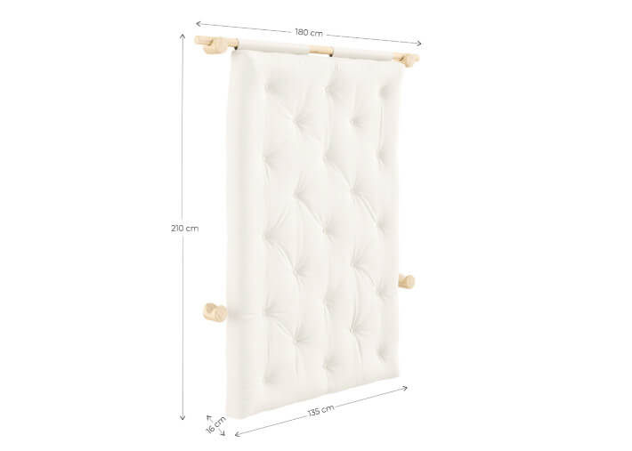 Canapé convertible en couchage 135x200 gain de...