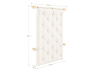 Canapé convertible en couchage 135x200 gain de place - Hooked Karup