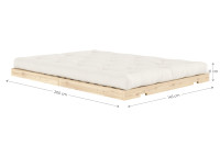 Canapé lit 2 places en bois de pin 13 coloris Flip par Karup