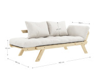 Méridienne convertible en couchage 1 place - 13 coloris Bebop par Karup